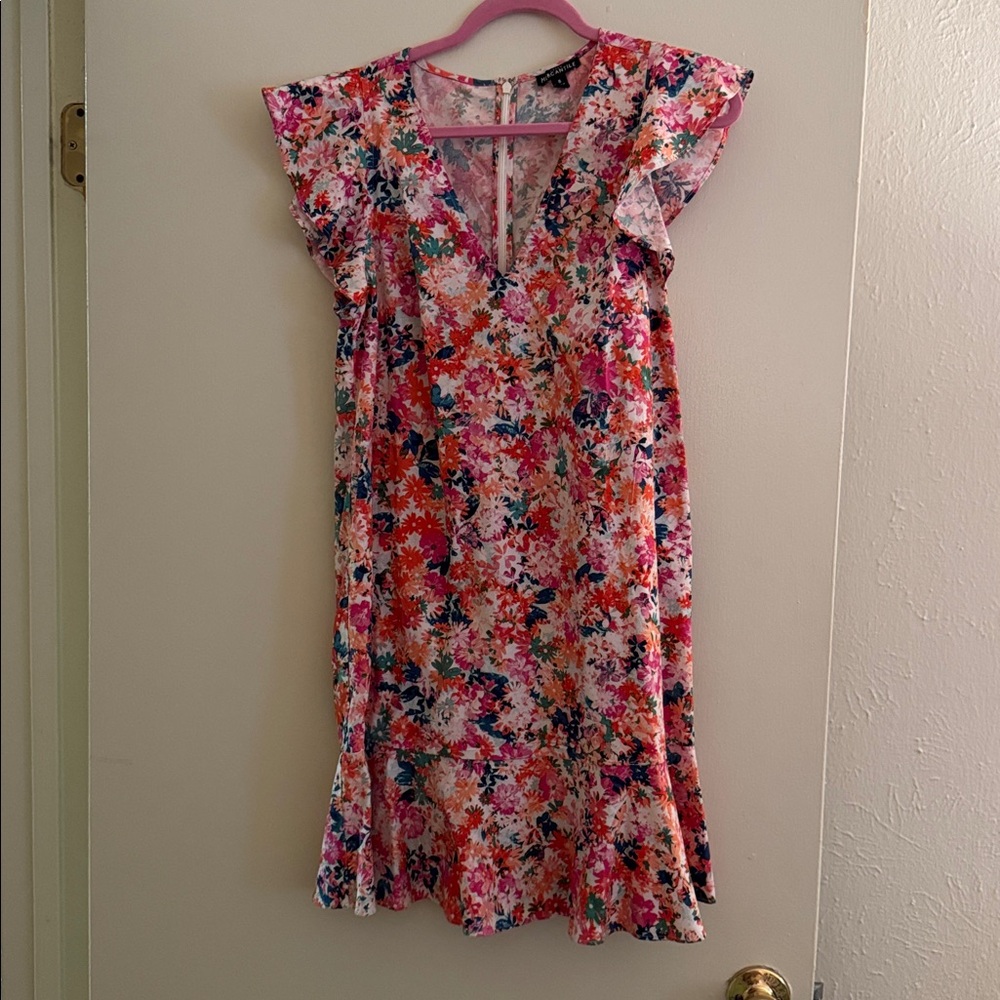 J. Crew Mercantile Floral V-Neck Dress